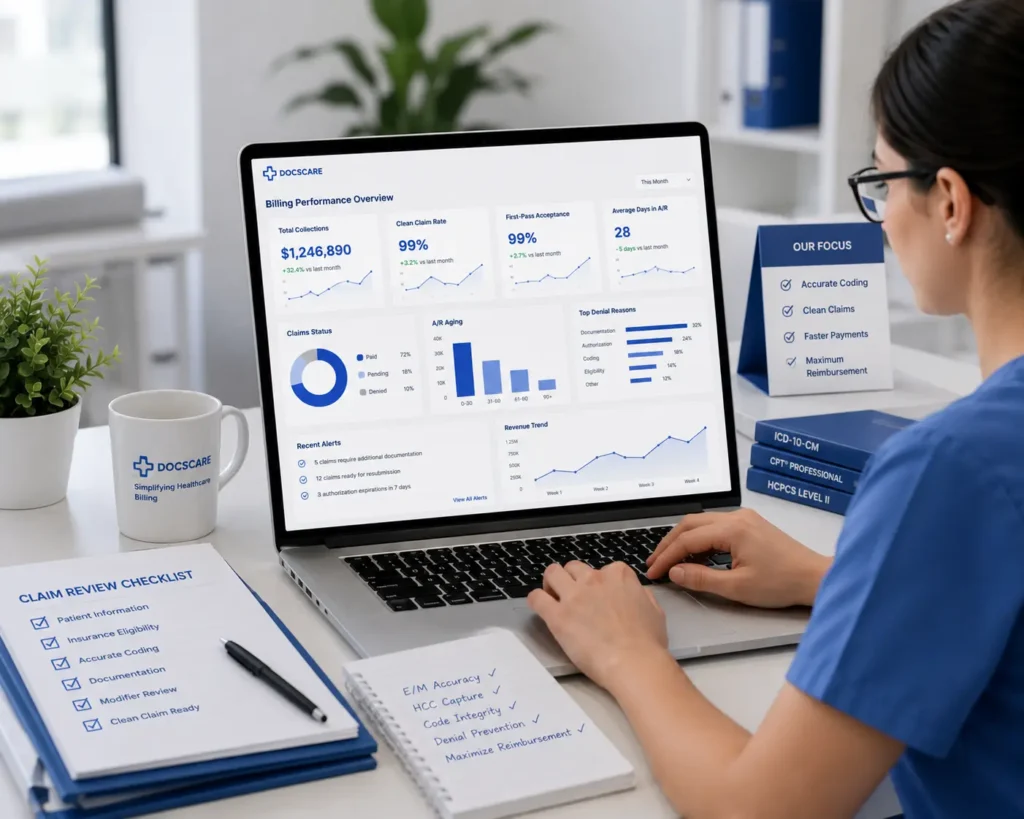 Internal Medicine Billing Performance Dashboard