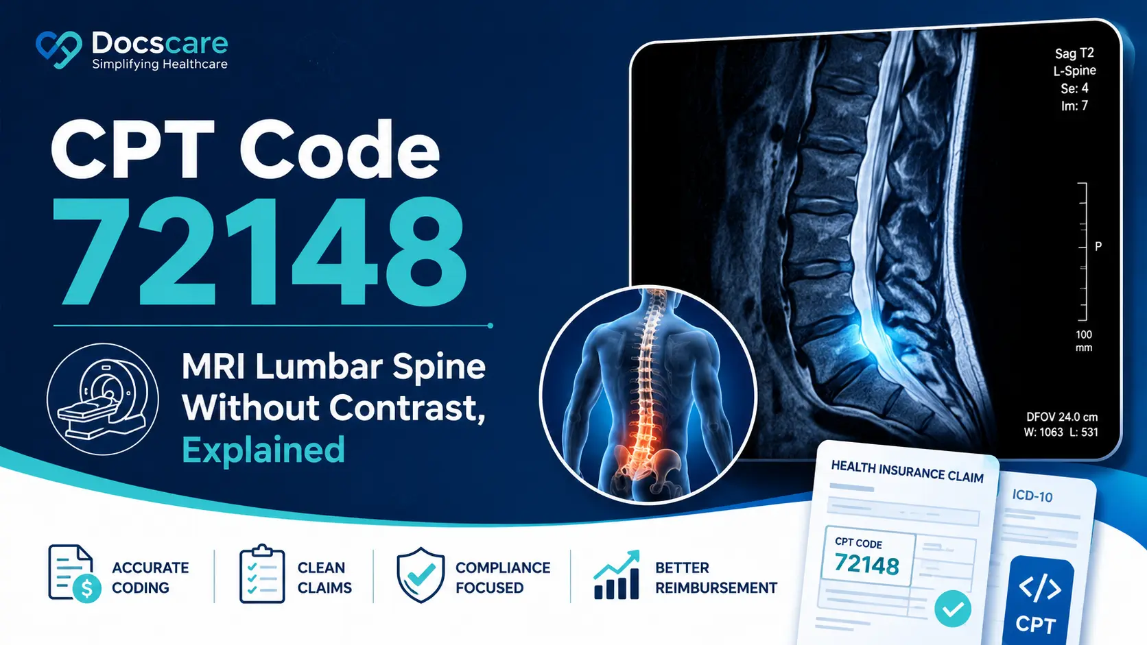 CPT Code 72148: MRI Lumbar Spine Without Contrast