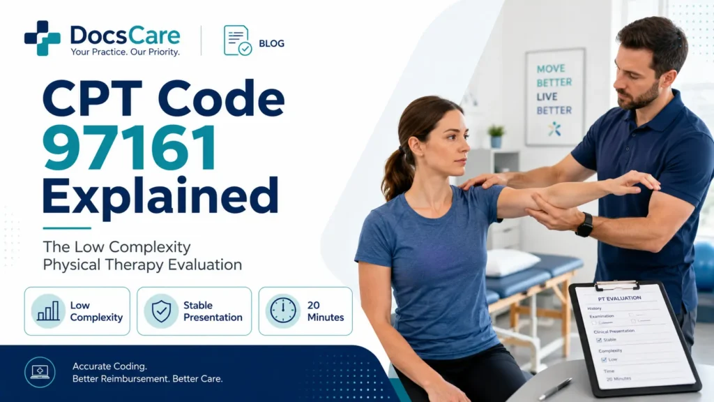 CPT Code 97161: Low-Complexity Physical Therapy Evaluation